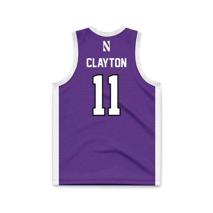 Northwestern - NCAA Men's Basketball : Jordan Clayton - Basketball Jersey