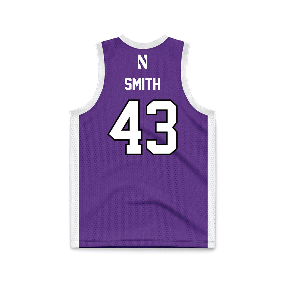 Northwestern - NCAA Men's Basketball : Blake Smith - Basketball Jersey