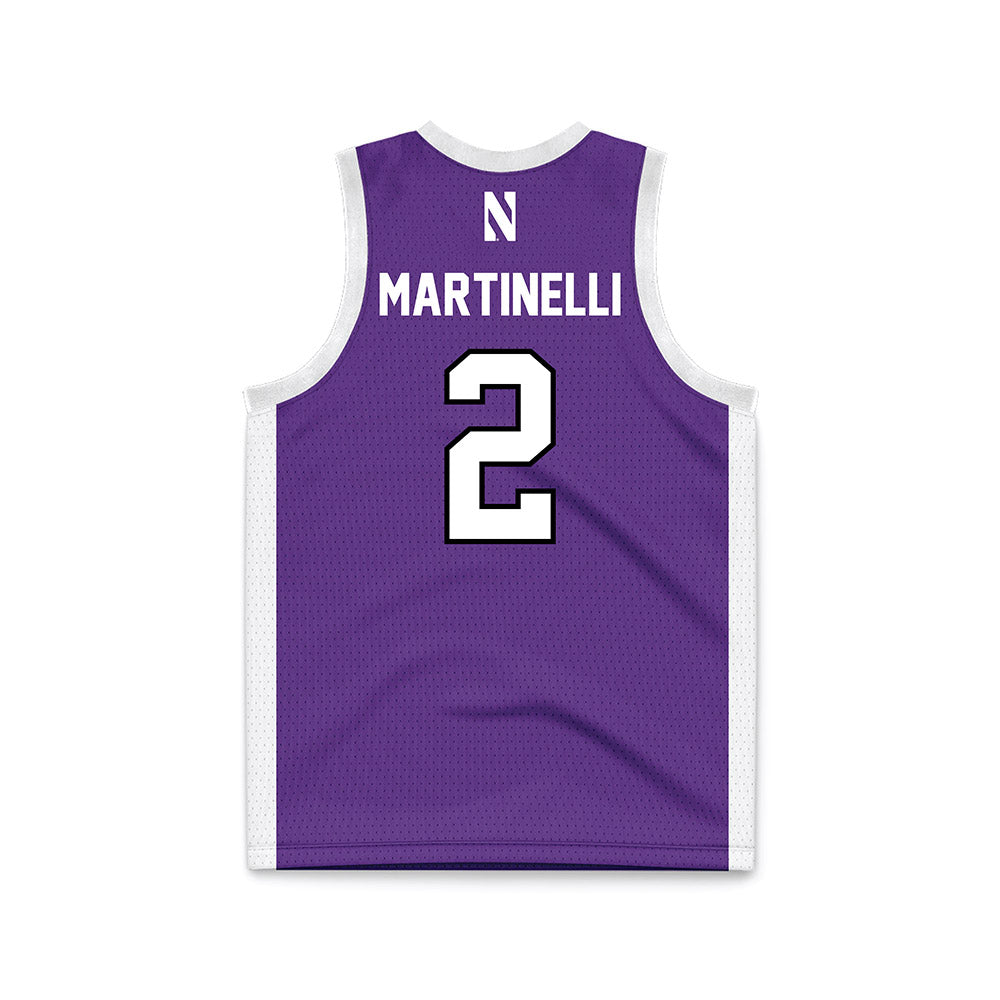 Northwestern - NCAA Men's Basketball : Nicholas Martinelli - Basketball Jersey