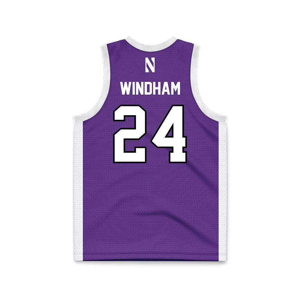 Northwestern - NCAA Men's Basketball : KJ Windham - Basketball Jersey