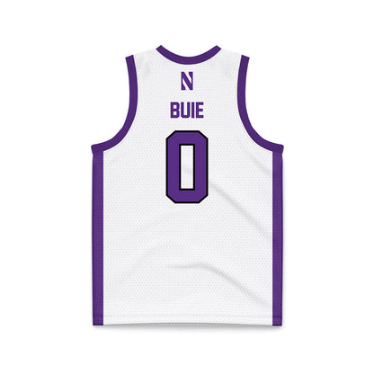 Northwestern - NCAA Men's Basketball : Boo Buie - White Basketball Jersey