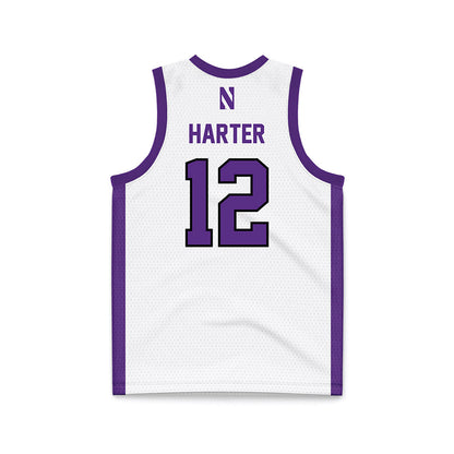 Northwestern - NCAA Women's Basketball : Casey Harter - White Basketball Jersey