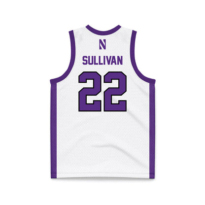Northwestern - NCAA Women's Basketball : Grace Sullivan - White Basketball Jersey