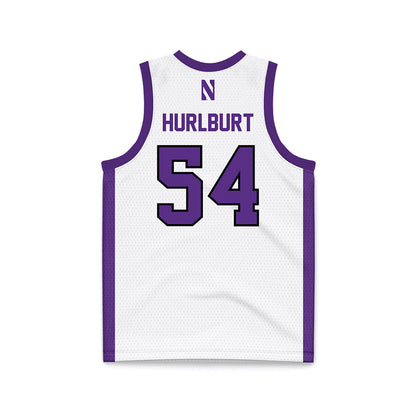 Northwestern - NCAA Men's Basketball : Gustave Hurlburt - White Basketball Jersey