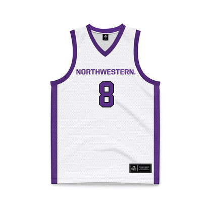 Northwestern - NCAA Women's Basketball : Kat Righeimer - White Basketball Jersey