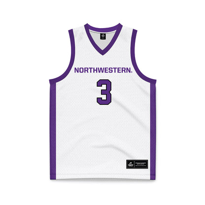 Northwestern - NCAA Women's Basketball : Maggie Pina - White Basketball Jersey