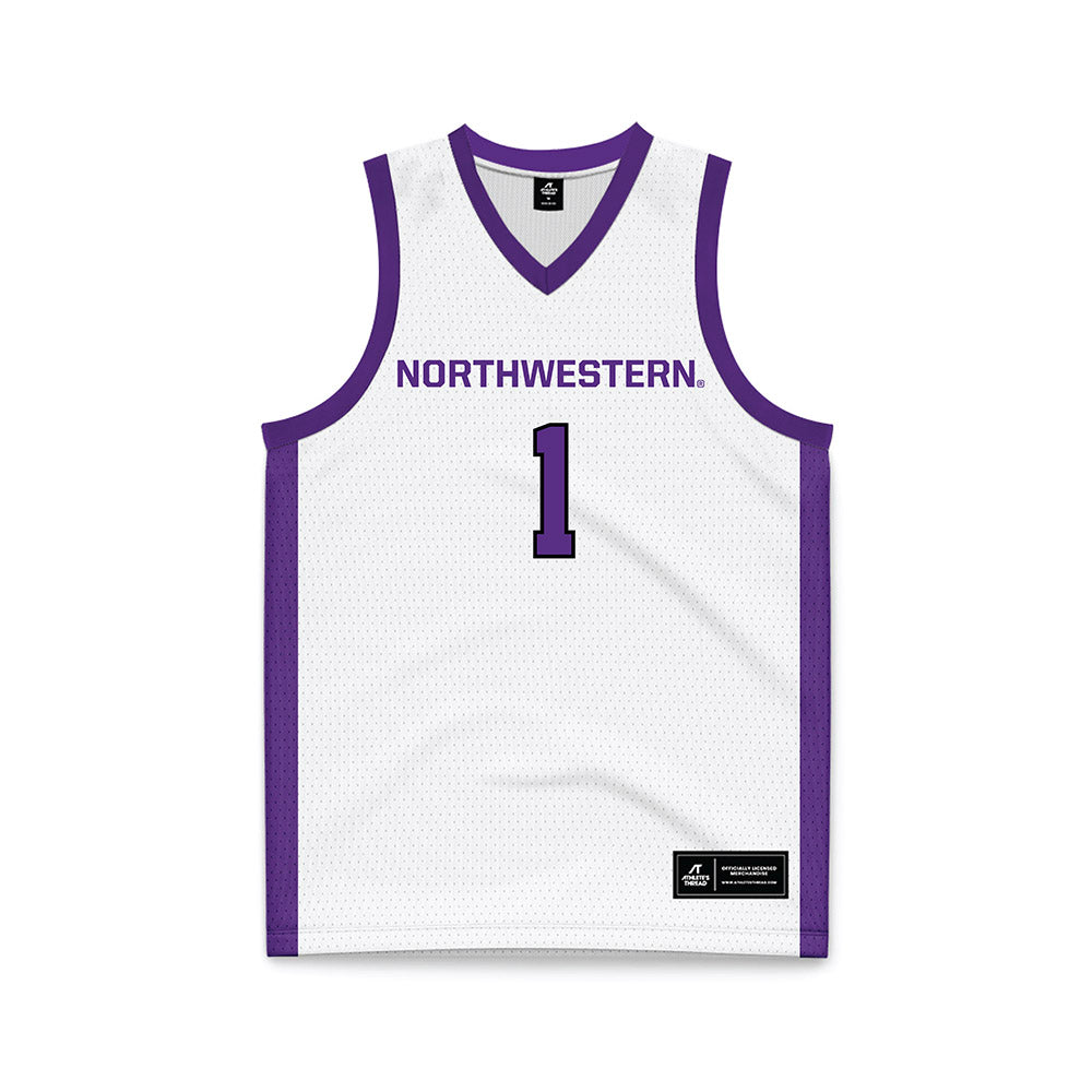 Northwestern - NCAA Women's Basketball : Xamiya Walton - White Basketball Jersey