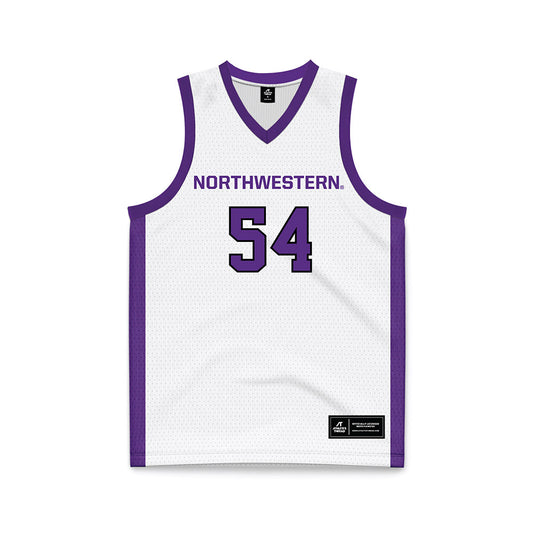 Northwestern - NCAA Men's Basketball : Gustave Hurlburt - White Basketball Jersey
