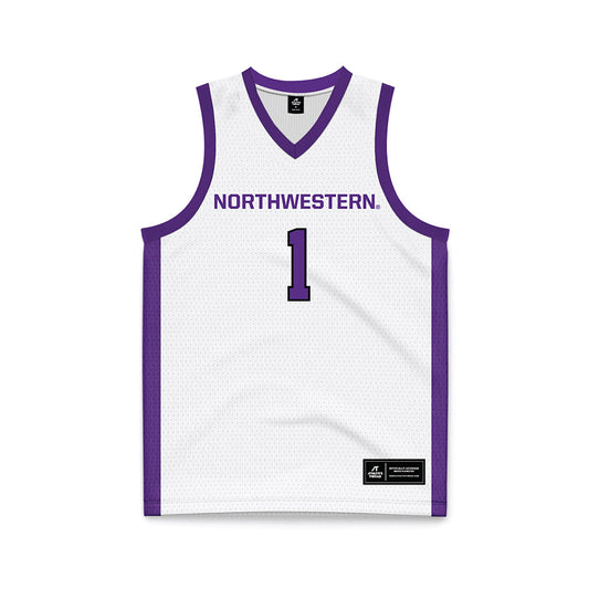 Northwestern - NCAA Men's Basketball : Tyler Kropp - White Basketball Jersey-0