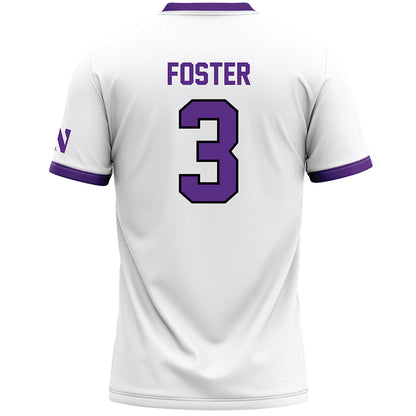 Northwestern - NCAA Women's Lacrosse : Aditi Foster - White Lacrosse Jersey -1