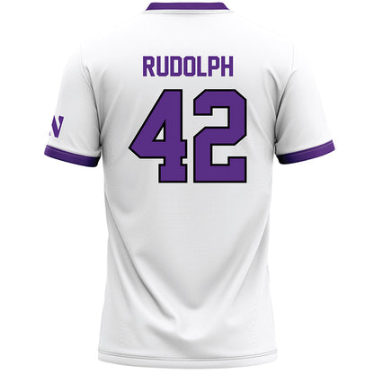 Northwestern - NCAA Women's Lacrosse : Hannah Rudolph - White Lacrosse Jersey -1