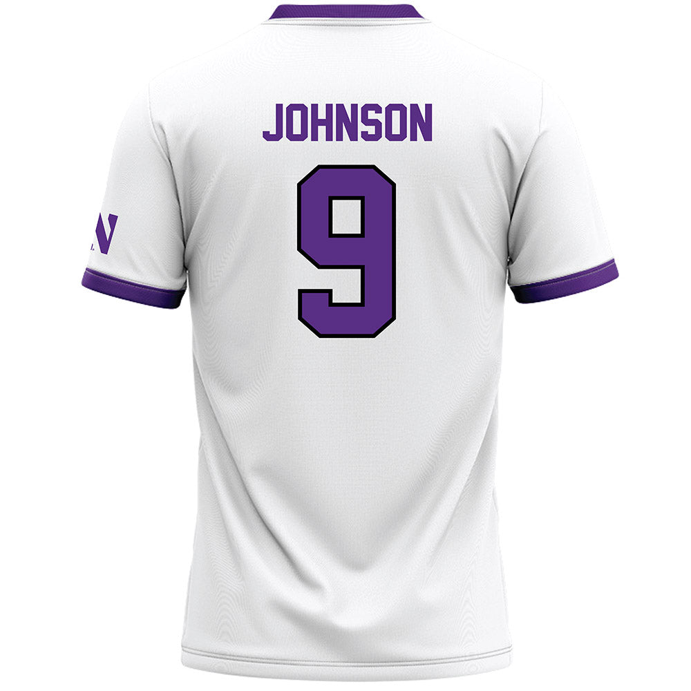 Northwestern - NCAA Women's Lacrosse : Hannah Johnson - White Lacrosse Jersey