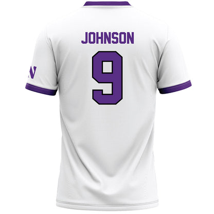 Northwestern - NCAA Women's Lacrosse : Hannah Johnson - White Lacrosse Jersey