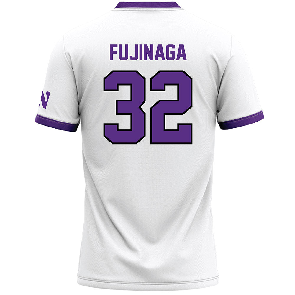 Northwestern - NCAA Women's Lacrosse : Grace Fujinaga - White Lacrosse Jersey -1