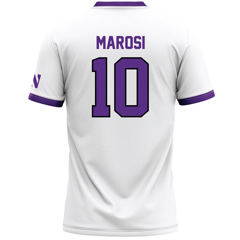 Northwestern - NCAA Women's Lacrosse : Claire Marosi - White Lacrosse Jersey -1