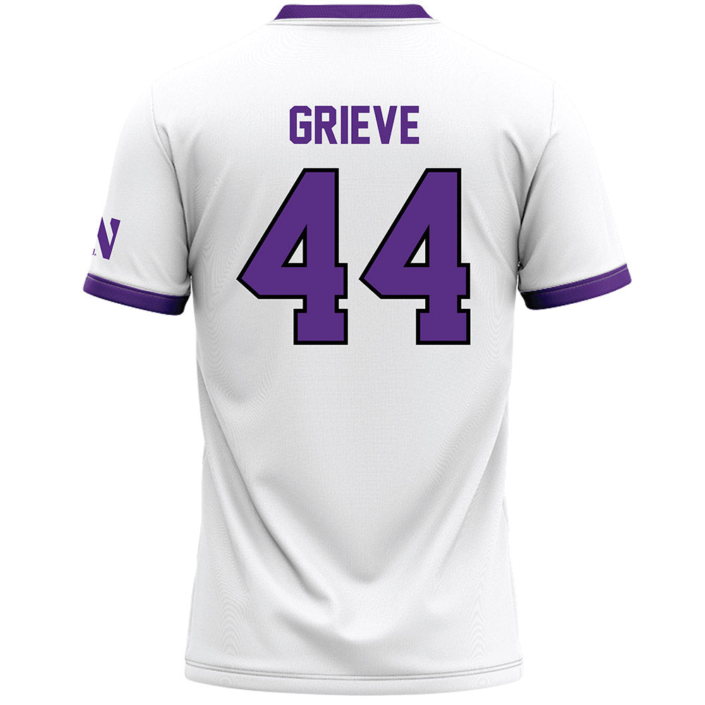 Northwestern - NCAA Women's Lacrosse : Camille Grieve - White Lacrosse Jersey -1