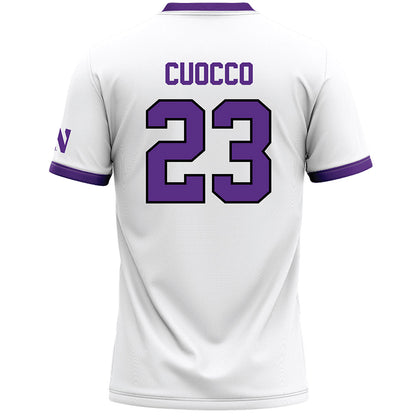 Northwestern - NCAA Women's Lacrosse : Jenika Cuocco - White Lacrosse Jersey -1