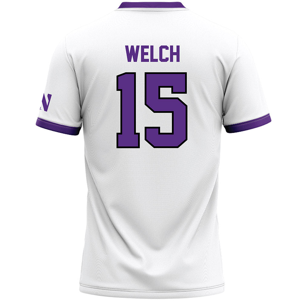 Northwestern - NCAA Women's Lacrosse : Kathryn Welch - White Lacrosse Jersey