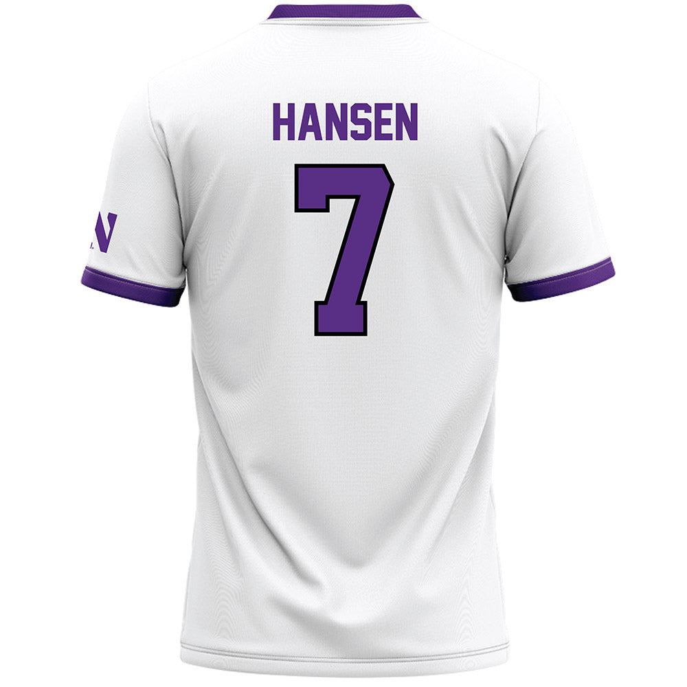 Northwestern - NCAA Women's Lacrosse : Elle Hansen - White Lacrosse Jersey