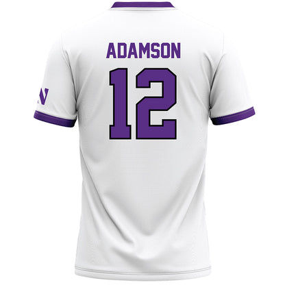 Northwestern - NCAA Women's Lacrosse : Olivia Adamson - White Lacrosse Jersey -1