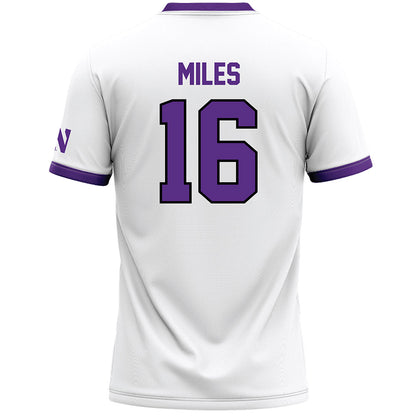 Northwestern - NCAA Women's Lacrosse : Niki Miles - White Lacrosse Jersey -1