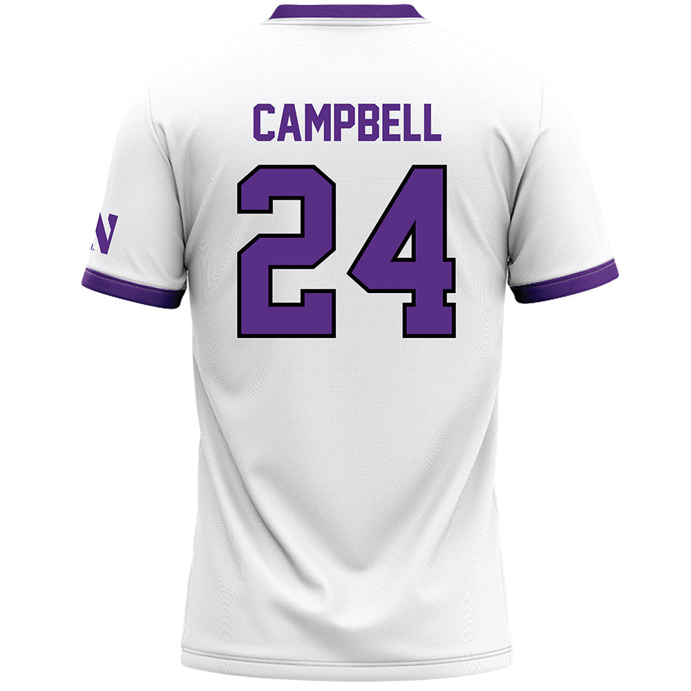 Northwestern - NCAA Women's Lacrosse : Riley Campbell - White Lacrosse Jersey -1