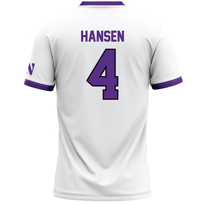 Northwestern - NCAA Women's Lacrosse : Reese Hansen - White Lacrosse Jersey -1