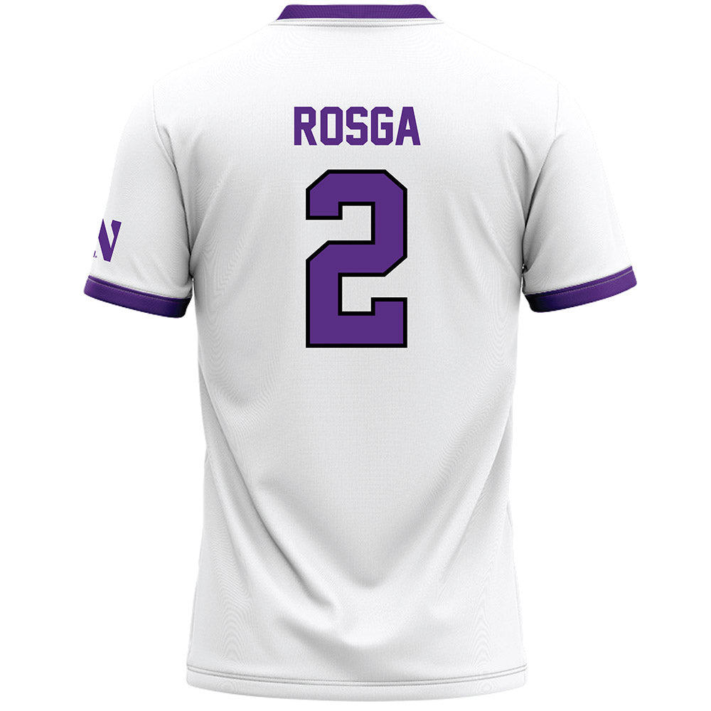 Northwestern - NCAA Women's Lacrosse : Jaylen Rosga - White Lacrosse Jersey -1