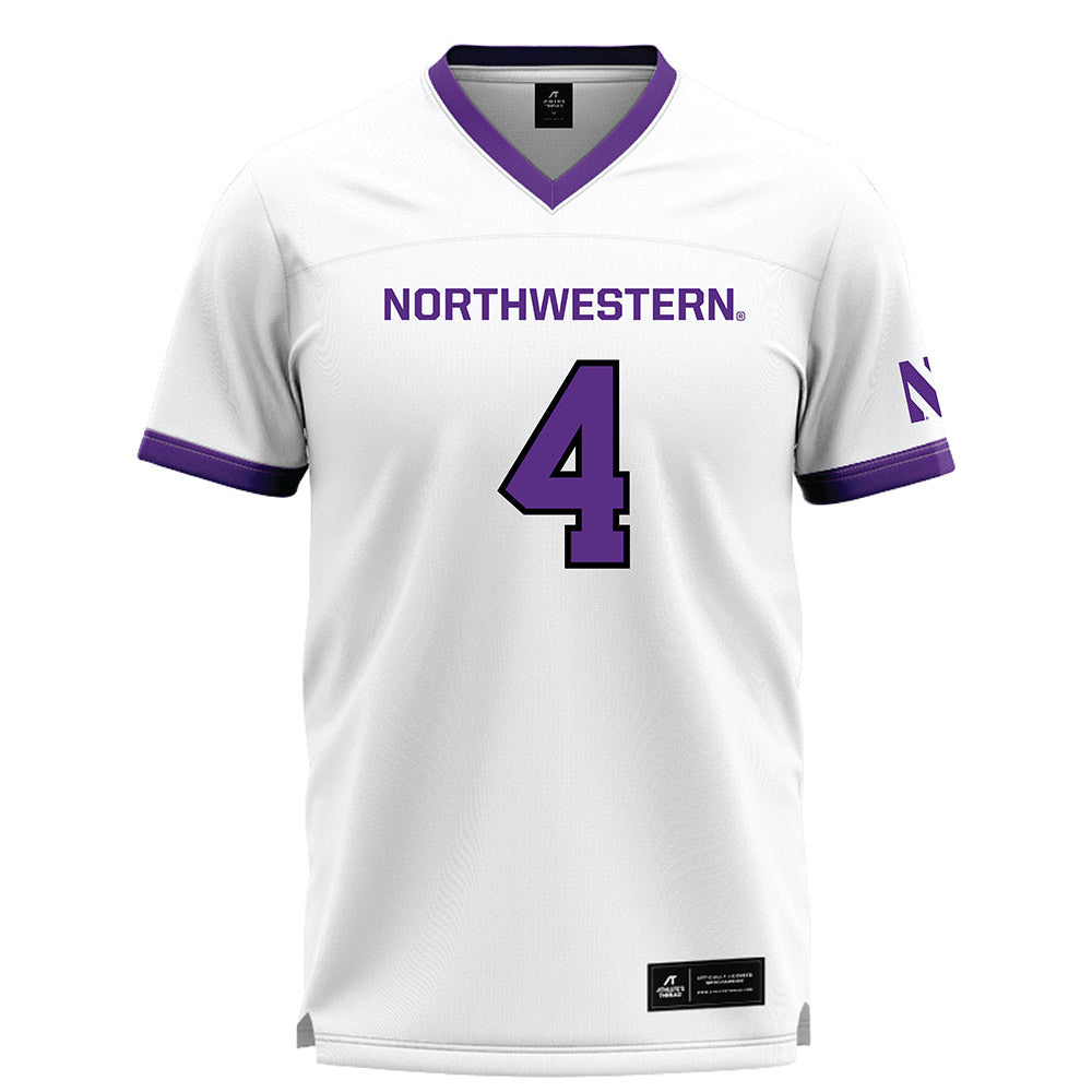 Northwestern - NCAA Women's Lacrosse : Reese Hansen - White Lacrosse Jersey -0