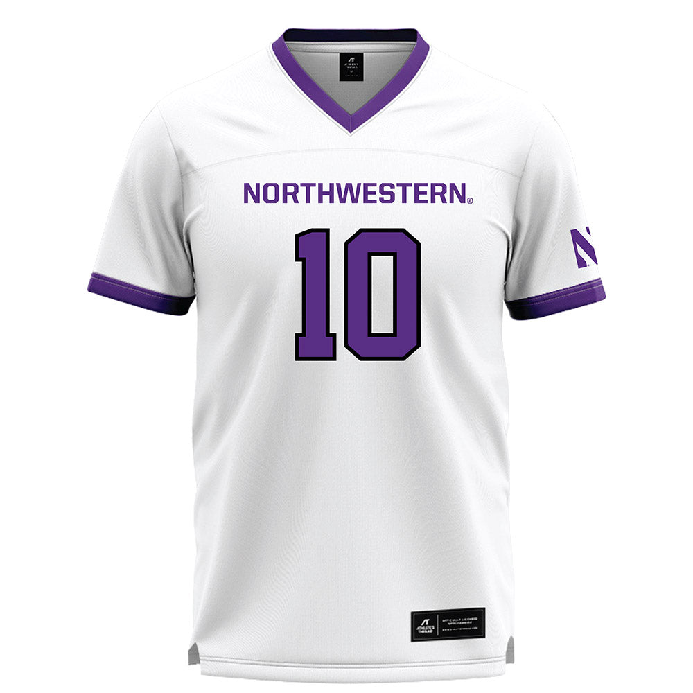 Northwestern - NCAA Women's Lacrosse : Claire Marosi - White Lacrosse Jersey -0