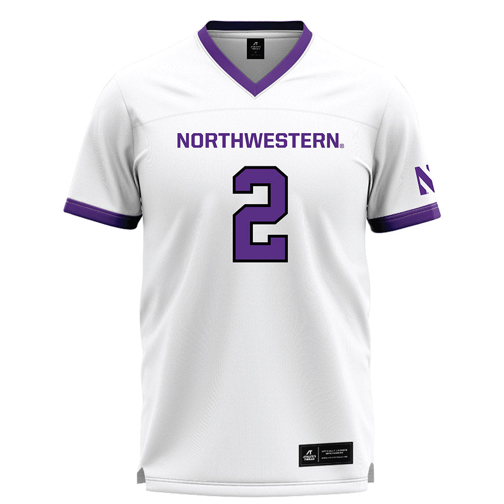 Northwestern - NCAA Women's Lacrosse : Jaylen Rosga - White Lacrosse Jersey -0