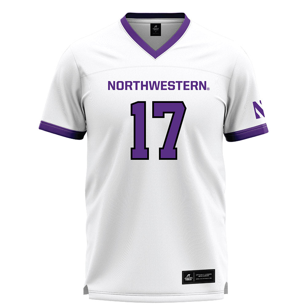 Northwestern - NCAA Women's Lacrosse : Jenna Soto - White Lacrosse Jersey -0