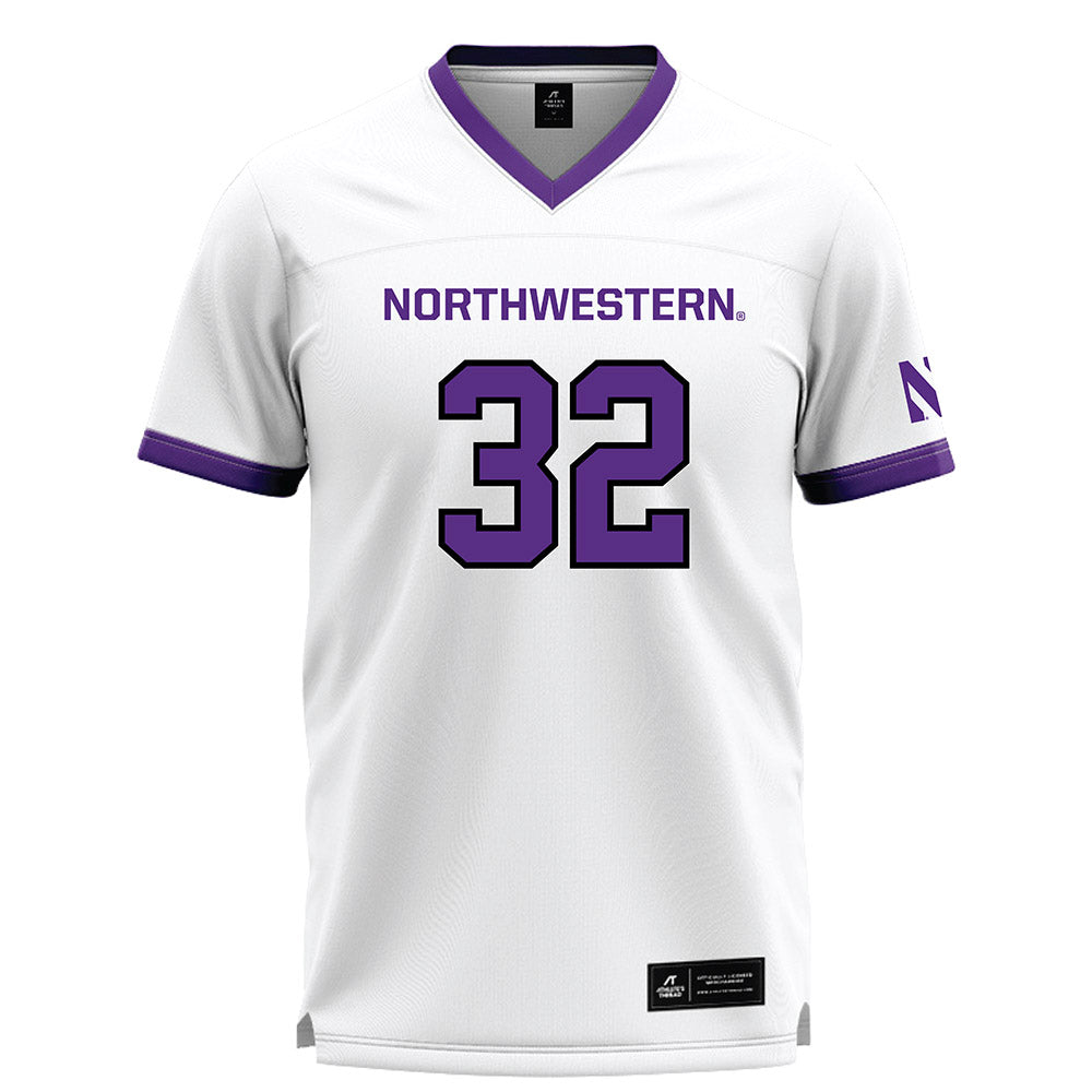Northwestern - NCAA Women's Lacrosse : Grace Fujinaga - White Lacrosse Jersey -0