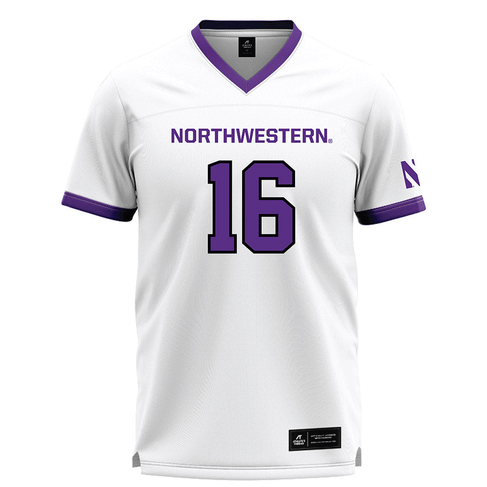 Northwestern - NCAA Women's Lacrosse : Niki Miles - White Lacrosse Jersey -0