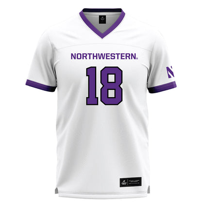 Northwestern - NCAA Women's Lacrosse : Claire Ratke - White Lacrosse Jersey -0