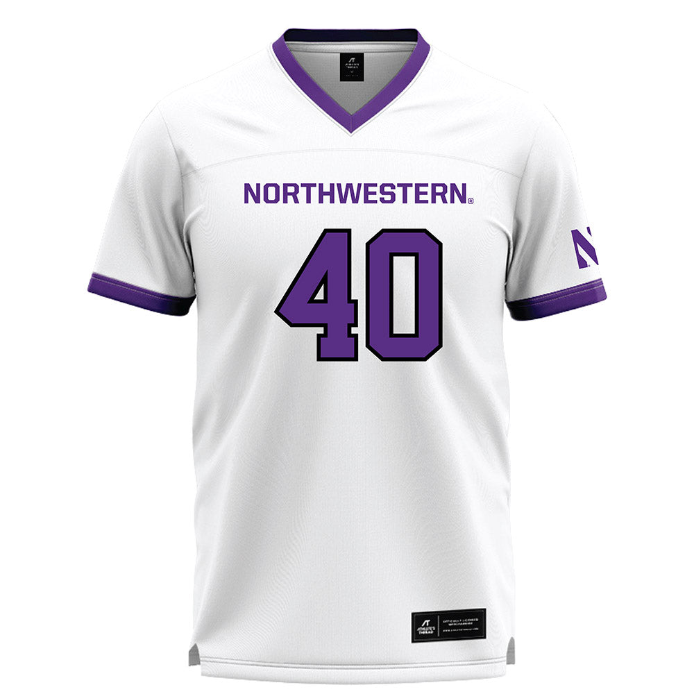 Northwestern - NCAA Women's Lacrosse : Karly Keating - White Lacrosse Jersey