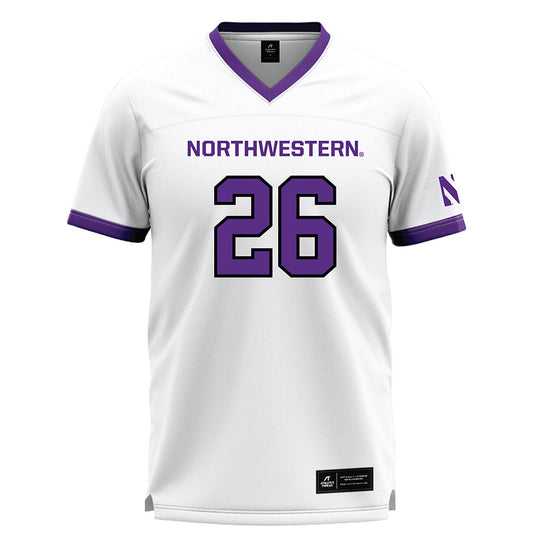 Northwestern - NCAA Women's Lacrosse : Lindsey Frank - White Lacrosse Jersey