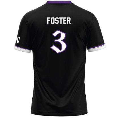Northwestern - NCAA Women's Lacrosse : Aditi Foster - Black Lacrosse Jersey -1