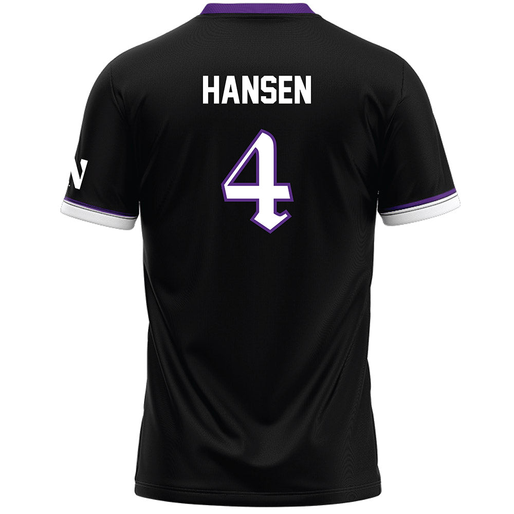 Northwestern - NCAA Women's Lacrosse : Reese Hansen - Black Lacrosse Jersey -1