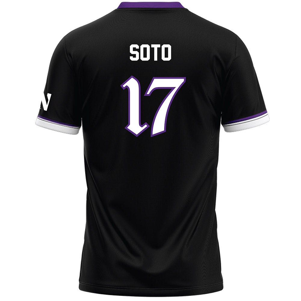 Northwestern - NCAA Women's Lacrosse : Jenna Soto - Black Lacrosse Jersey -1