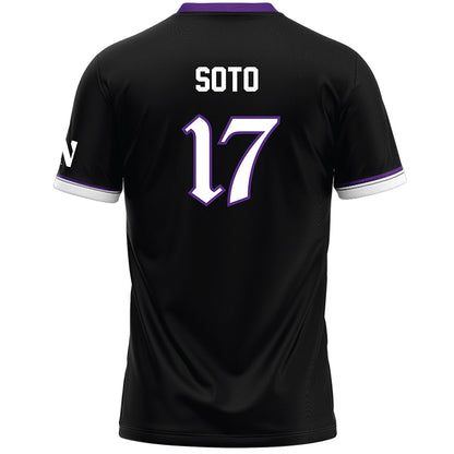 Northwestern - NCAA Women's Lacrosse : Jenna Soto - Black Lacrosse Jersey -1