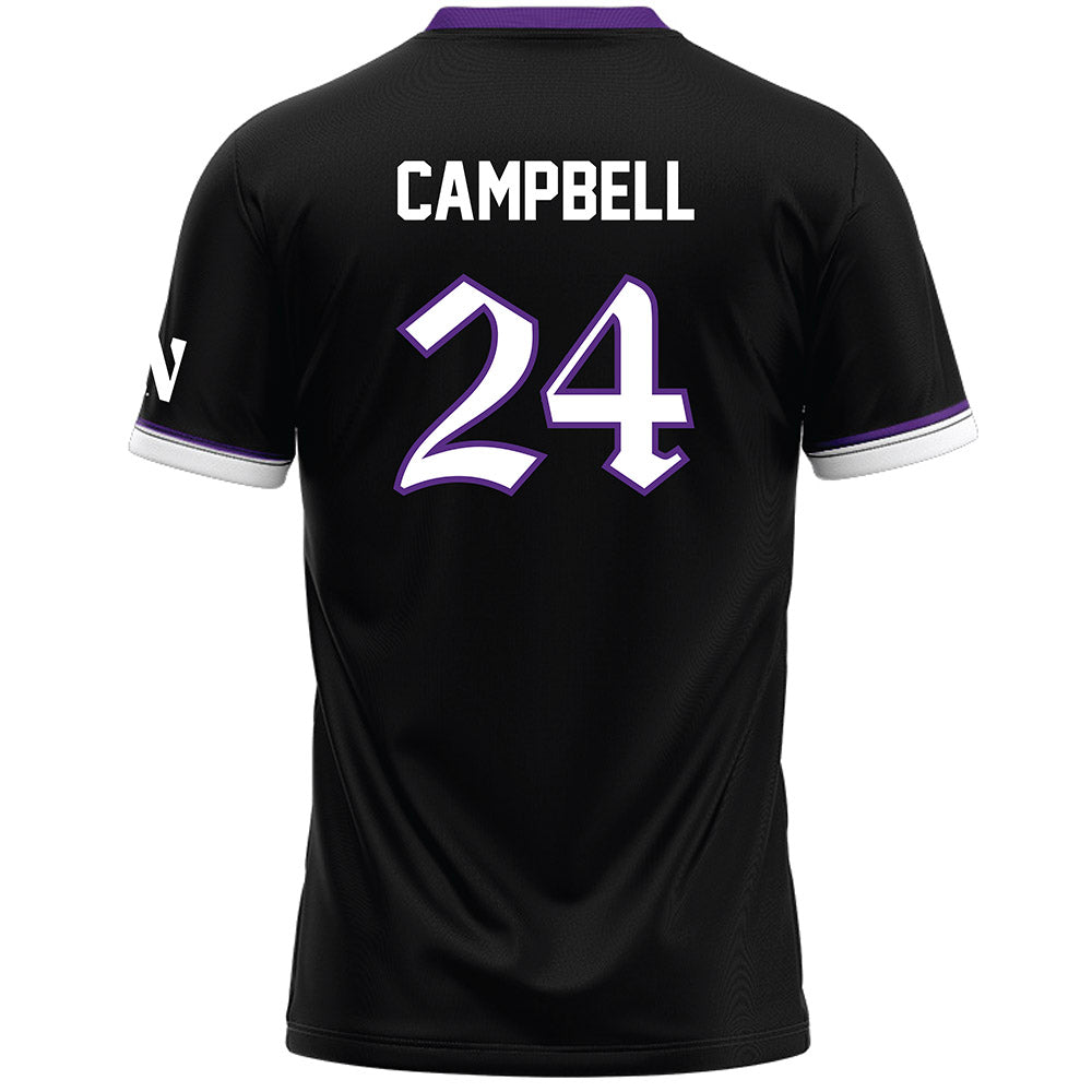 Northwestern - NCAA Women's Lacrosse : Riley Campbell - Black Lacrosse Jersey -1