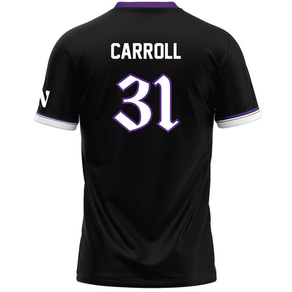 Northwestern - NCAA Women's Lacrosse : Mary Carroll - Black Lacrosse Jersey -1