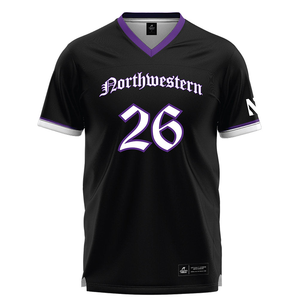 Northwestern - NCAA Women's Lacrosse : Bricin Mahoney - Black Lacrosse Jersey -0