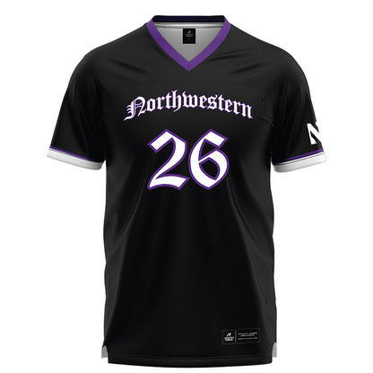 Northwestern - NCAA Women's Lacrosse : Bricin Mahoney - Black Lacrosse Jersey -0