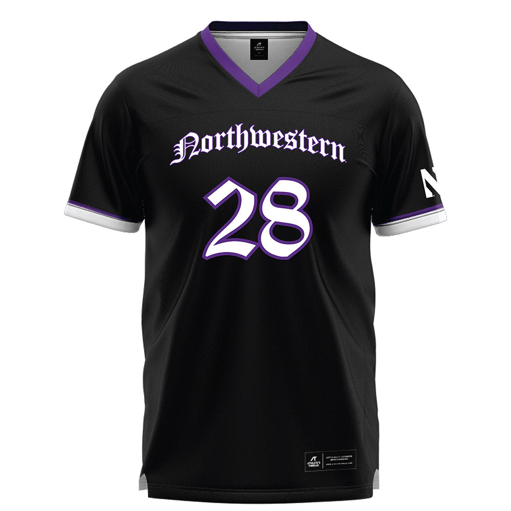 Northwestern - NCAA Women's Lacrosse : Taylor Lapointe - Black Lacrosse Jersey