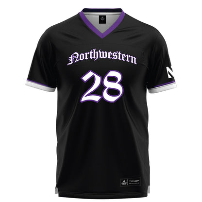 Northwestern - NCAA Women's Lacrosse : Taylor Lapointe - Black Lacrosse Jersey
