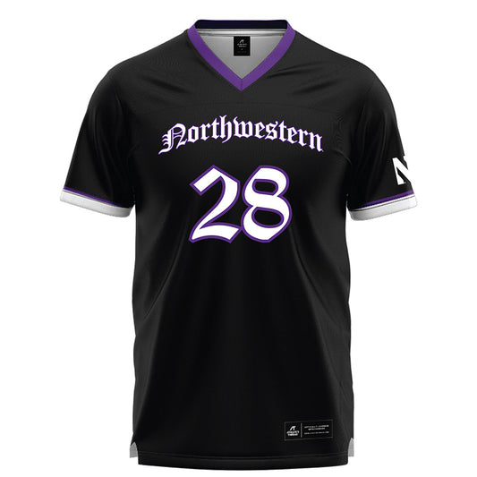 Northwestern - NCAA Women's Lacrosse : Taylor Lapointe - Black Lacrosse Jersey