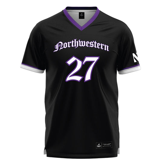 Northwestern - NCAA Women's Lacrosse : Izzy Scane - Black Lacrosse Jersey