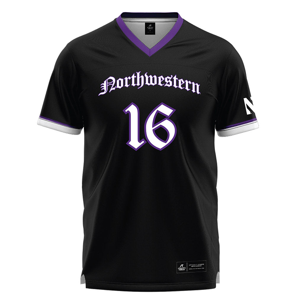 Northwestern - NCAA Women's Lacrosse : Niki Miles - Black Lacrosse Jersey -0